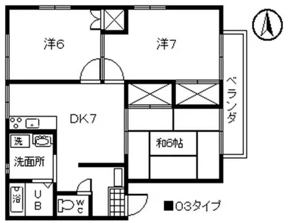 エステートピア’65【202号室】の間取り