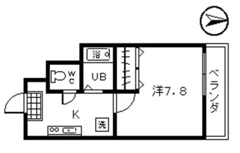 ハピネス神宮道【2階】の間取り