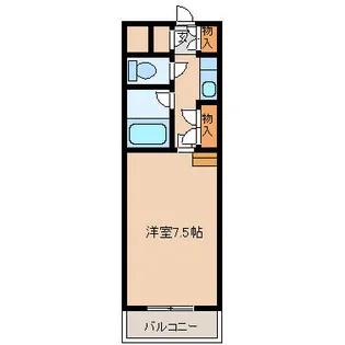 ヤナガワアイビースクエア【306号室】の間取り