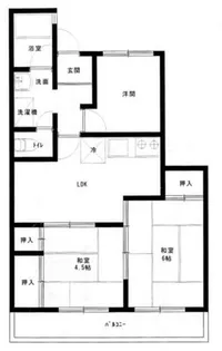 鈴木ビル【202号室】の間取り