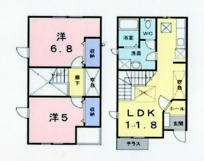 トミーラッフィナートⅠ【101号室】の間取り