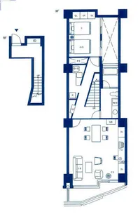 ザ・レジデンシャルスイート・福岡【L2-type号室】の間取り