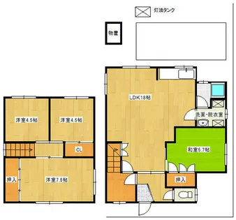 北海道札幌市東区北十一条東10丁目【一戸建】の間取り
