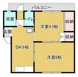 菜園場コーポ【4階】の間取り