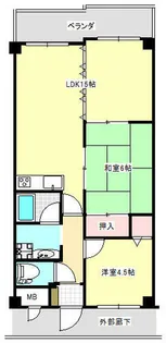 第5大原マンション【4階】の間取り