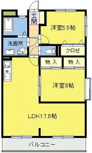 サングレイズ【301号室】の間取り