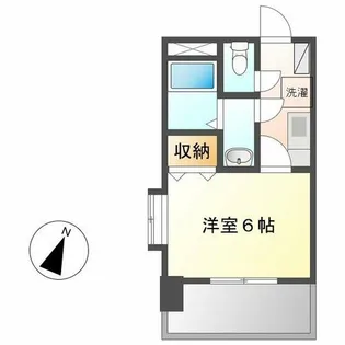 ロマネスク下到津【8階】の間取り