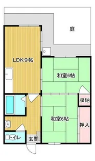 コーポラスホワイト【1階】の間取り