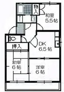 アペックス B棟【B101号室】の間取り