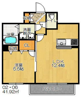 サンヒルズ阪奈A棟【1階】の間取り