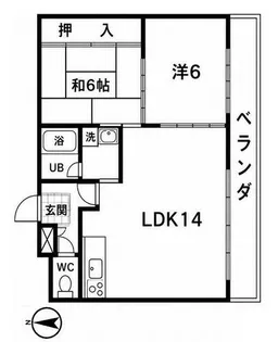 メゾン太秦【2階】の間取り