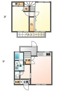 ぴあ殿町A棟【6号室】の間取り