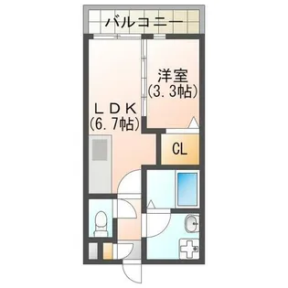福岡県直方市大字感田【アパート】の間取り