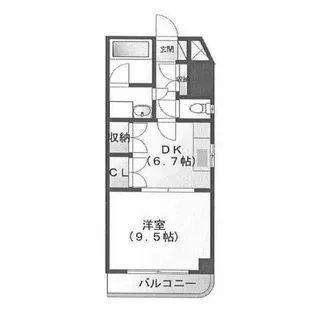アメニティ代官町【5階】の間取り