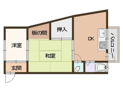 マツナガハイツ【2階】の間取り