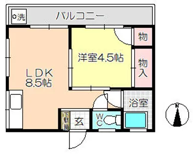 仲村マンション【4階】の間取り