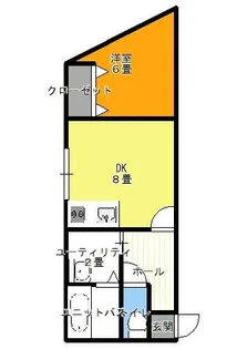 アングル琴似【401号室】の間取り