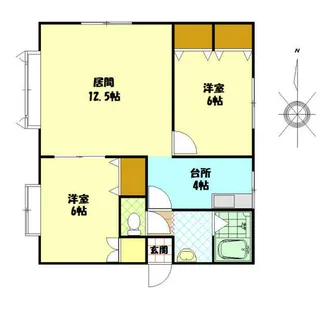 メゾンNK【102号室】の間取り