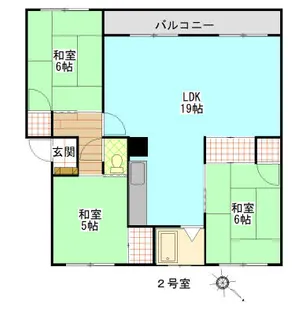 ハイツ えとも【302号室】の間取り