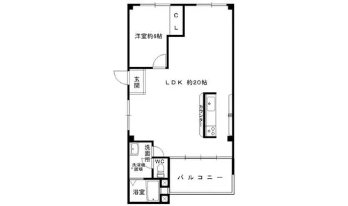 トリム東大阪【405号室】の間取り