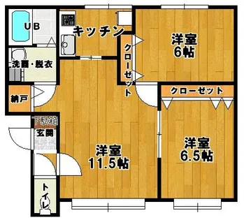 稲積スカイパレス3号棟【2階】の間取り