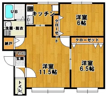 稲積スカイパレス3号棟【2階】の間取り