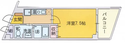 ボヌールクラルテ【3階】の間取り