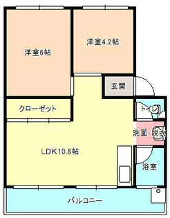 シティハイツ岸和田【310号室】の間取り