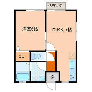 NSKカミ-レ【103号室】の間取り
