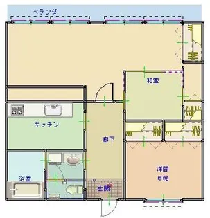 大阪府堺市西区津久野町1丁【マンション】の間取り