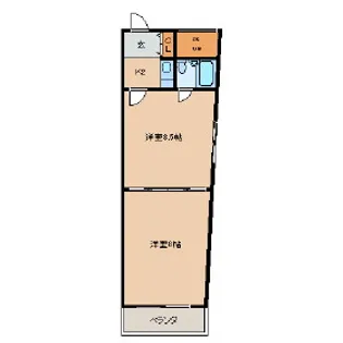 愛知県名古屋市中区新栄2丁目【マンション】の間取り
