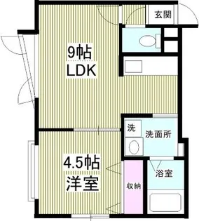 ブランピエールⅠ【102号室】の間取り