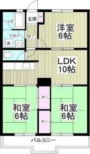 ポートマンションスマイル【3階】の間取り