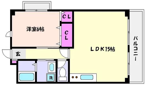 コフォール横田【5階】の間取り