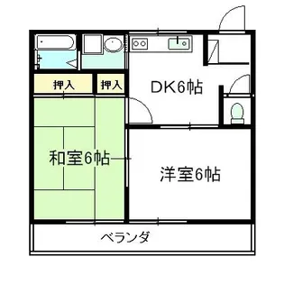 キャッスル高須【C201号室】の間取り