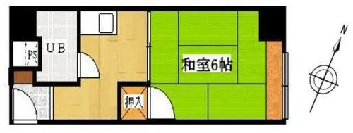 チサンマンション札幌第1【6階】の間取り