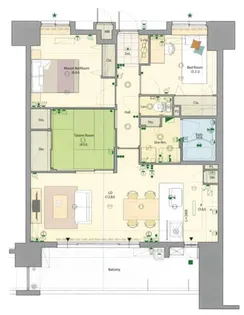 アメックス博多筑紫通り【902号室】の間取り