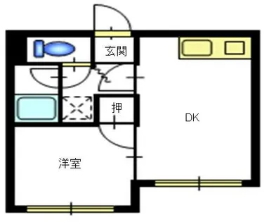 メゾンロベ36【107号室】の間取り