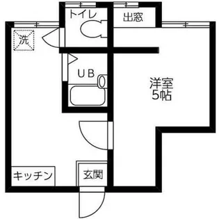 パークサイド湊川【209号室】の間取り