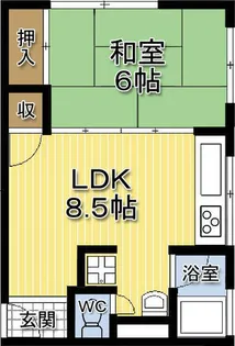 ダイワ高井田ビル【208号室】の間取り