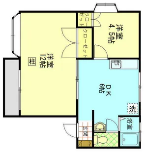 兵庫県明石市朝霧山手町【アパート】の間取り