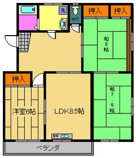 大阪府大阪市東淀川区小松3丁目【マンション】の間取り
