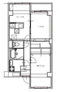 コーポラス伏見【106号室】の間取り