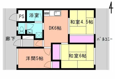 恵比須ビル【4階】の間取り