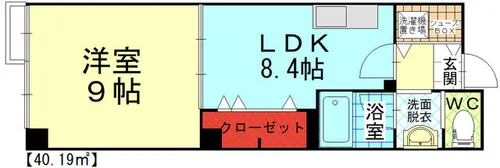 福岡県北九州市小倉北区井堀1丁目【マンション】の間取り