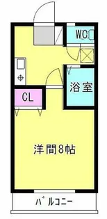 クワコーポ新地【1階】の間取り