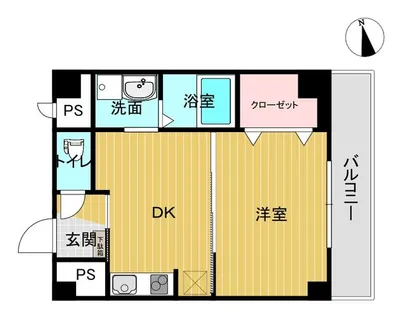 プロスパー江坂【5階】の間取り