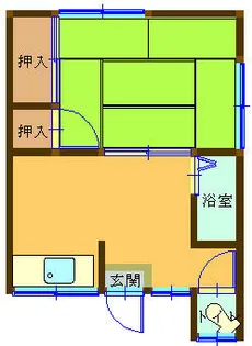 福岡県北九州市小倉北区日明3丁目【アパート】の間取り