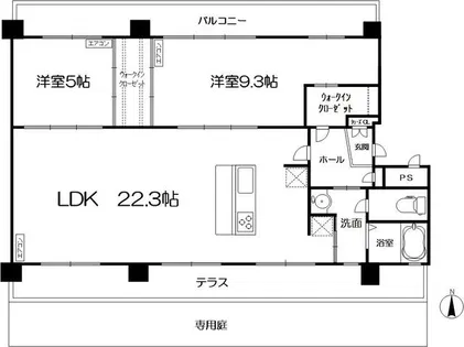 メゾンアーデン【1階】の間取り