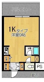 コンツェルトパーク北27【305号室】の間取り